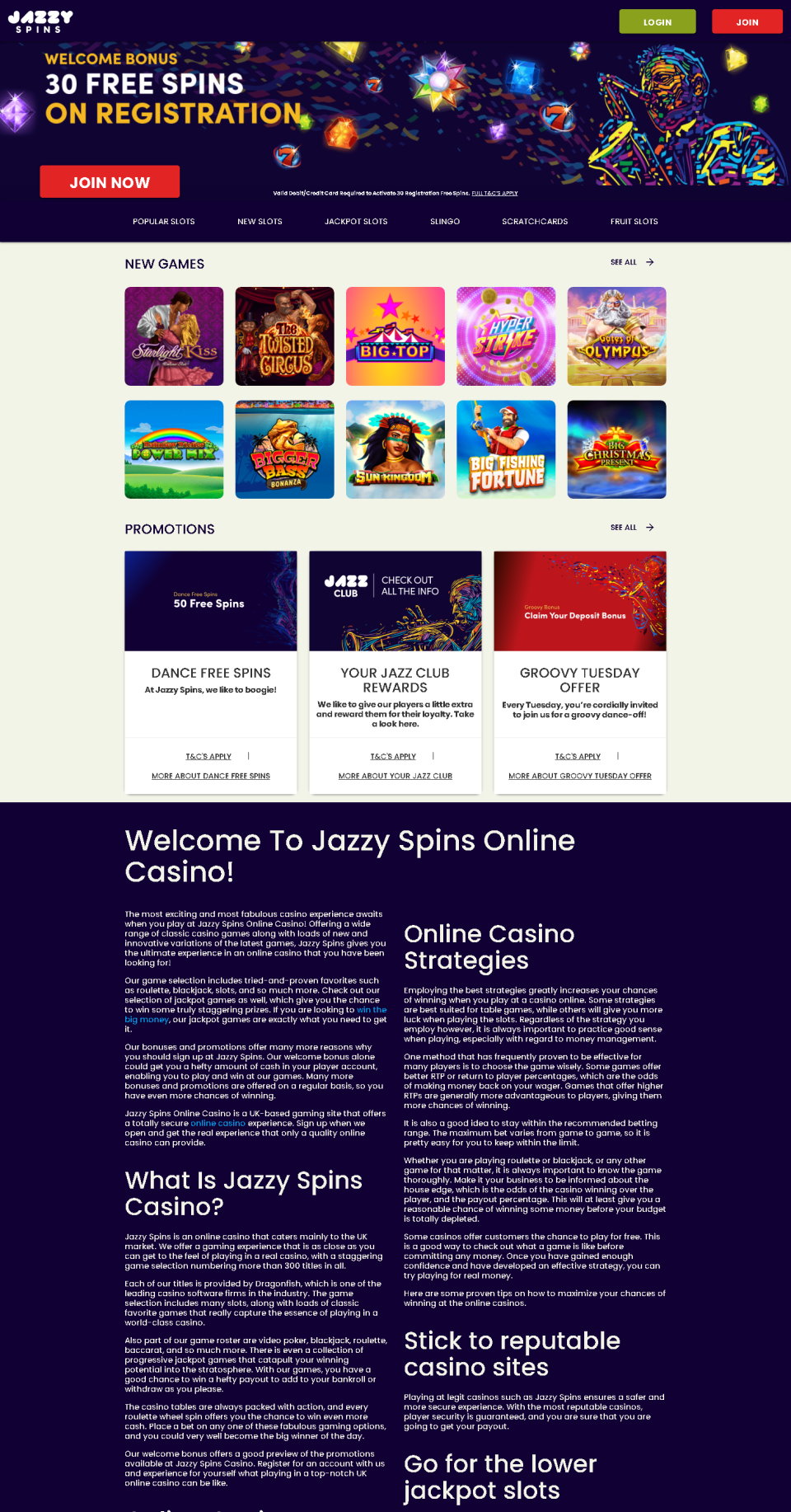 Jazzy Spins Casino